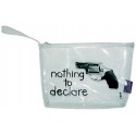 Translucid Plane Pouch "Nothing to declare" - Incidence Paris