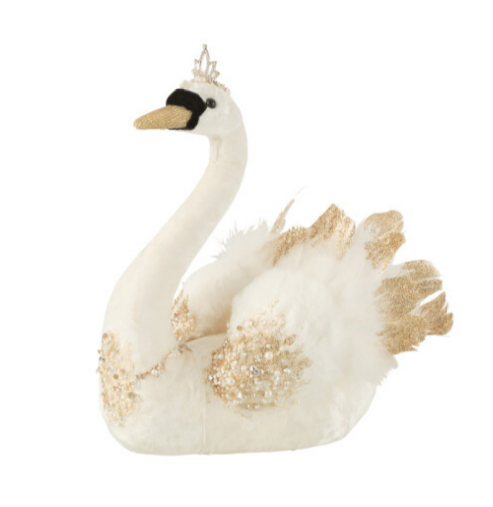 Cygne blanc et doré - Jline