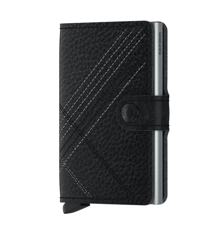 Miniwallet Stitch Linea Black - Secrid