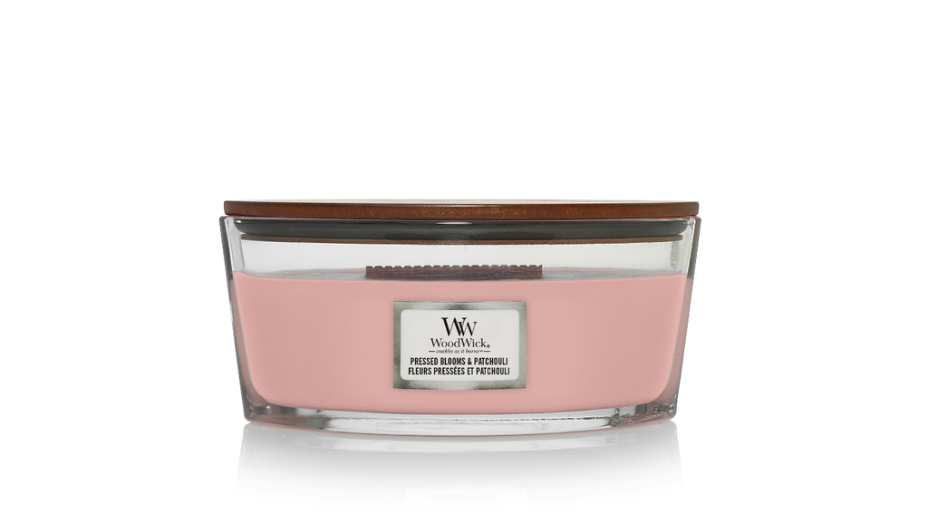 Bougie Fleurs pressées et Patchoulie Ellips - Woodwick