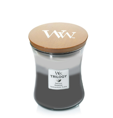 Bougie Trilogy Warm Woods medium - Woodwick