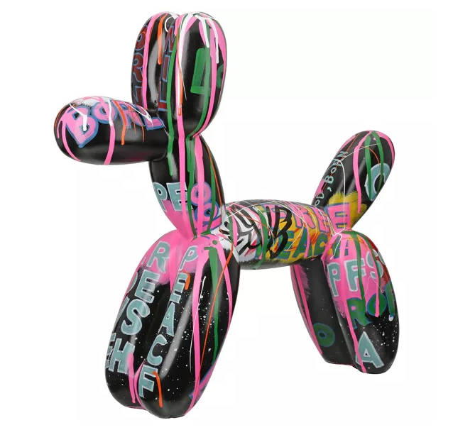 Figurine chien ballon noir - Gilde