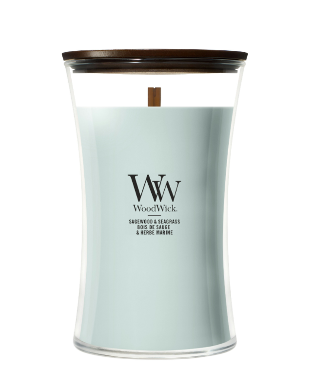 Bougie Sagewood Seargrass Large - Woodwick