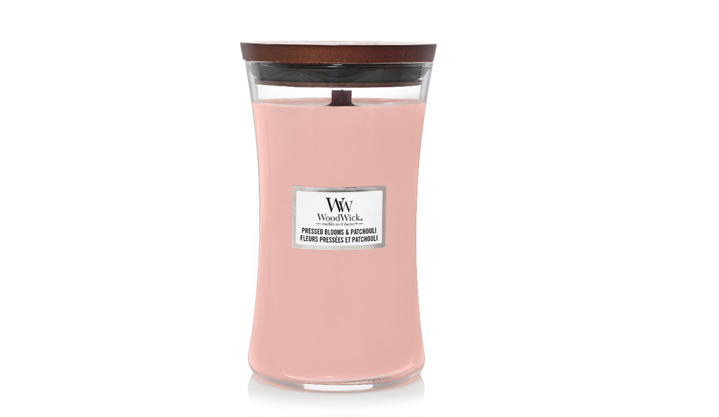 Bougie Fleurs pressées et Patchoulie Large - Woodwick