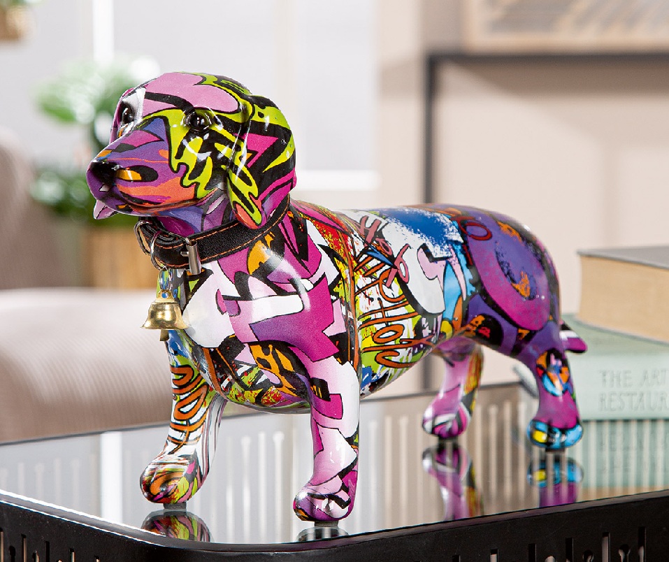 Figurine teckel street art - Gilde
