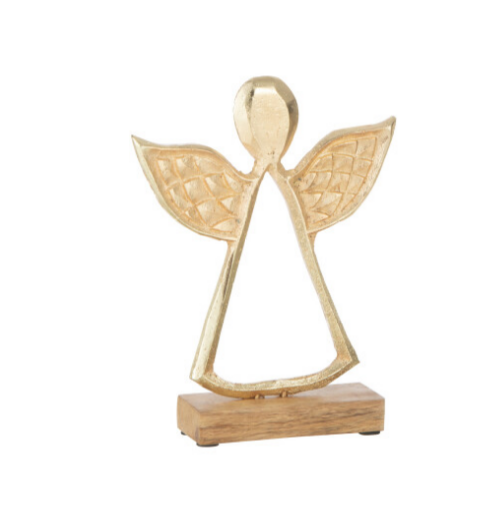Ange doré sur bois - Jline
