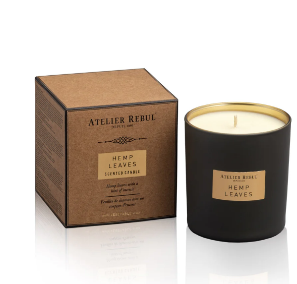 Bougie Hemp Leaves 210gr - Atelier Rebul