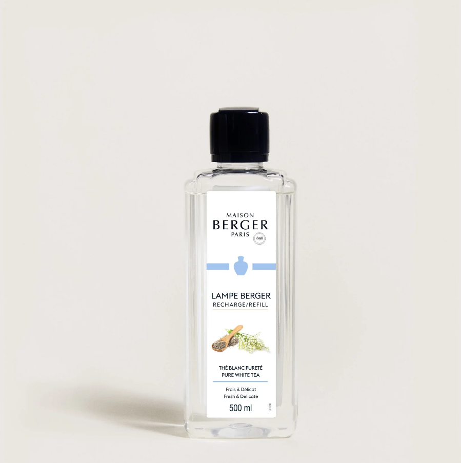 Recharge thé blanc pureté  500 ml - Lampe Berger Paris
