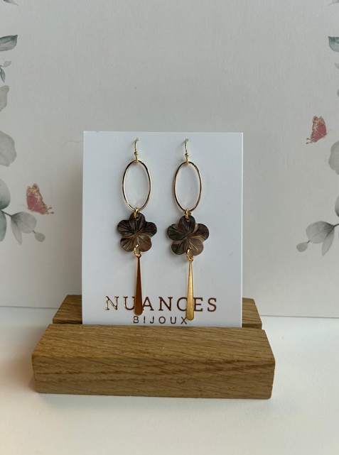 Boucles d'oreille Petite Série fleur - Nuances 