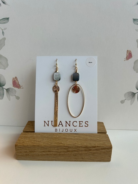 Boucles d'oreille Marta nacre - Nuances 