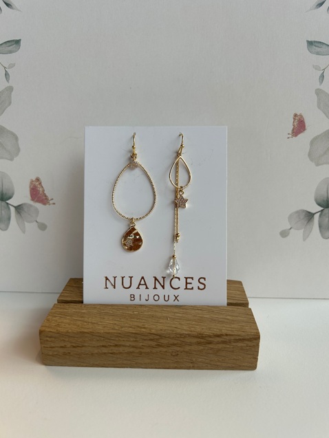 Boucles d'oreille Petite Série étoile - Nuances 
