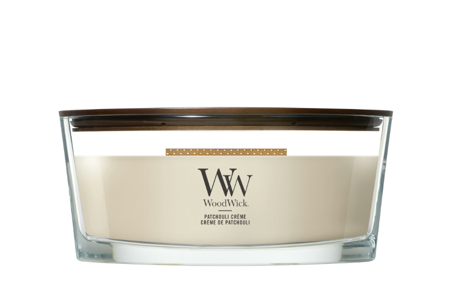 Bougie Patchouli Crème Ellipse - WoodWick
