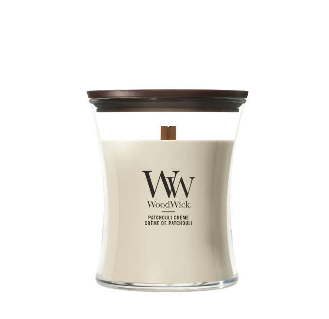 Bougie Patchouli Crème Medium - WoodWick