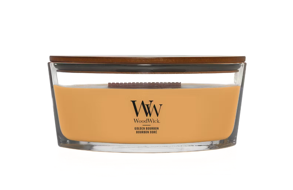 Bougie Golden Bourbon ellipse - WoodWick