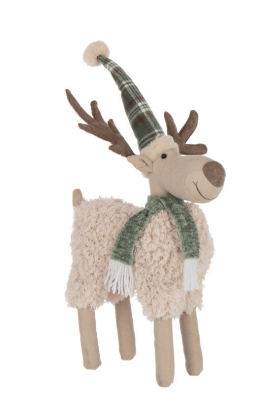 Elan beige avec foulard vert large - Jline 