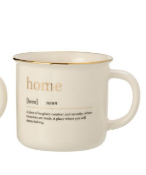 Mug HOME blanc - Jline 