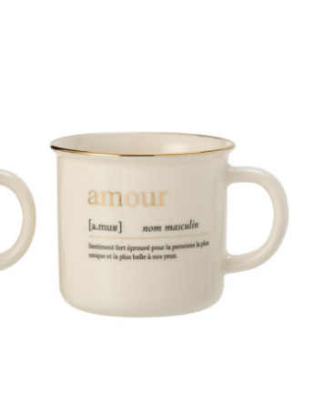Mug AMOUR blanc - Jline 