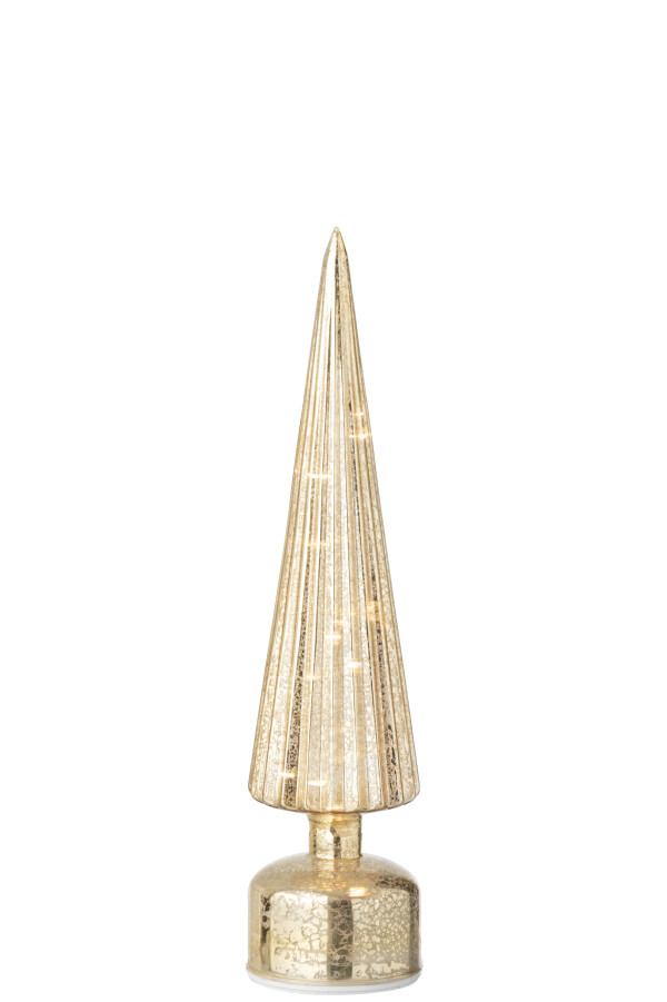 Arbre en verre doré LED large - Jline 