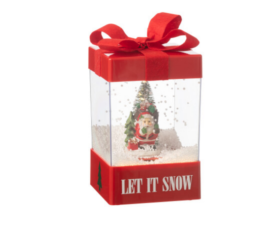 [47960] Boule de neige boite cadeau LED - Jline 