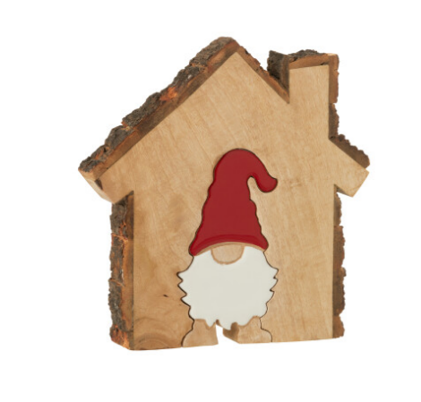 Père Noël dans la maison en bois - Jline 