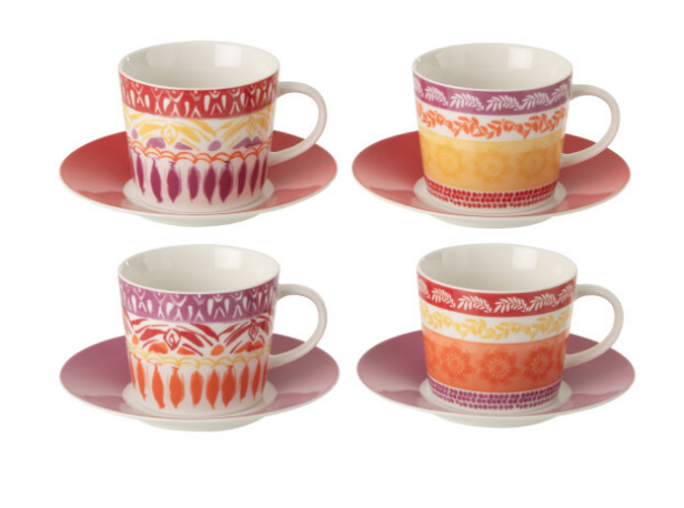 Boite De 4 Tasse + sous tasse - Jline 