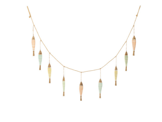 Guirlande de poisson en bois - Jline 