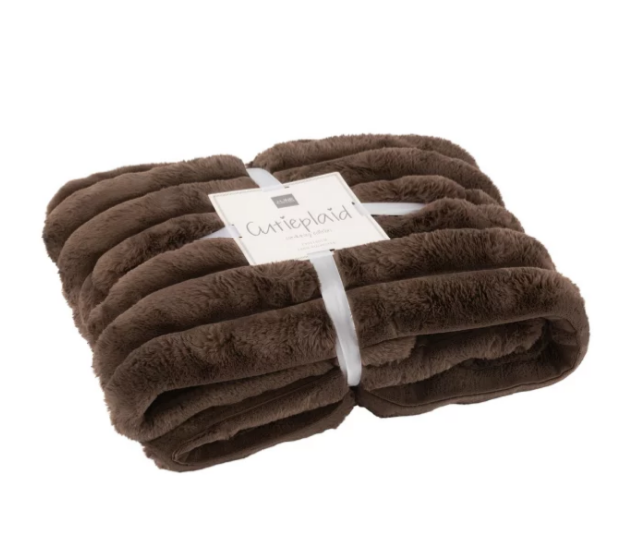Plaid large corduroy chocolat - Jline