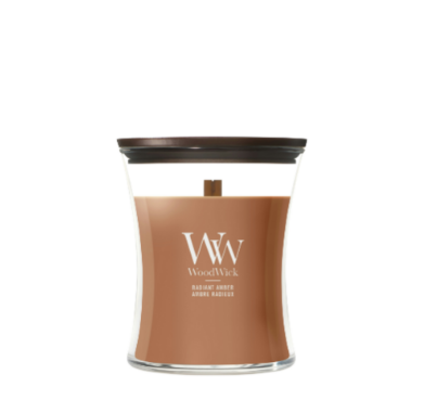 Bougie ambre radieux médium - WoodWick