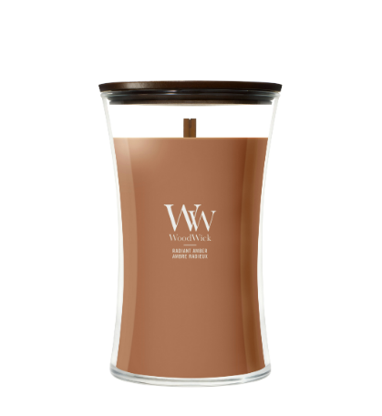 Bougie Ambre radieux large - WoodWick