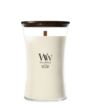 Bougie Miel blanc large - WoodWick