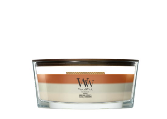 Bougie Vanille ardente ellipse - WoodWick
