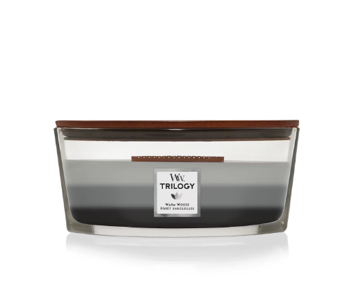 Bougie Trilogy Warm Woods Ellipse - Woodwick