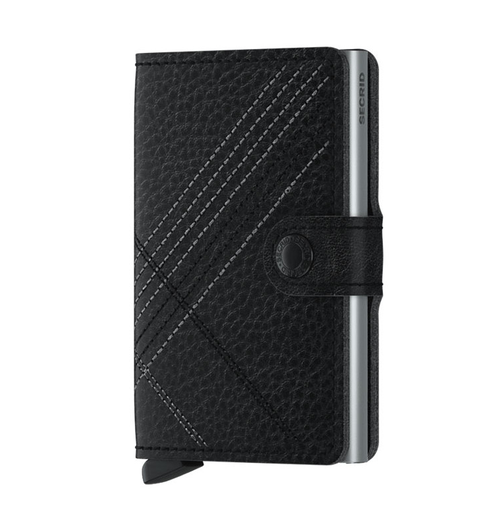 Miniwallet Stitch Linea Black - Secrid