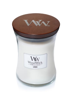 Bougie Linen Médium - Woodwick