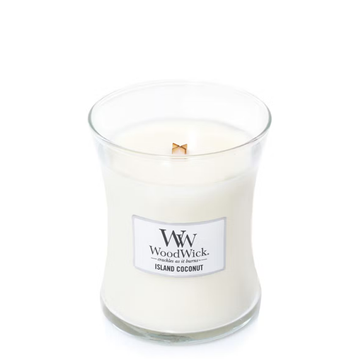 Bougie Island coconut médium - Woodwick