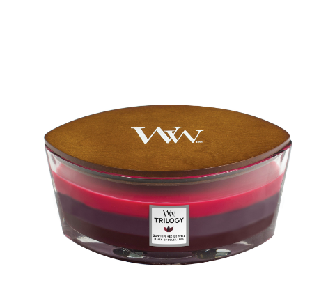 Bougie Trilogy Baies Ensoleillées ellips - Woodwick