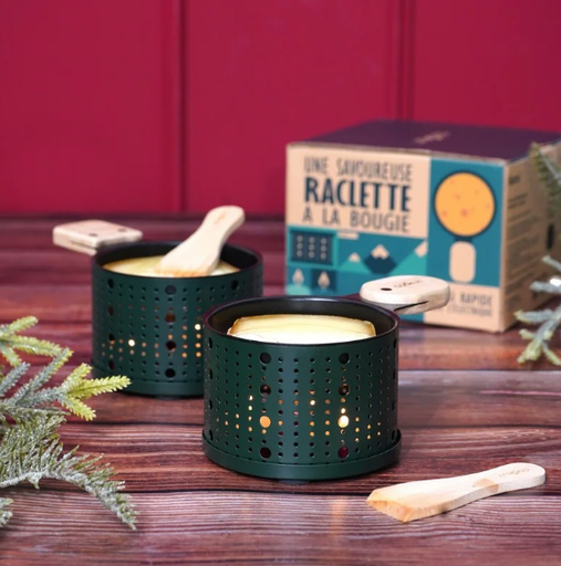 Raclette à la bougie pour 2 noir - Cookut