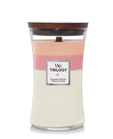 Bougie Trilogy Verger en Fleurs large - Woodwick