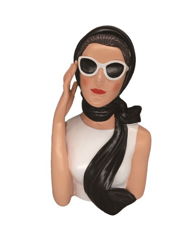 Visage de femme Gabro noir - Fancy 