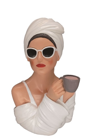 Visage de femme Gabro blanc - Fancy