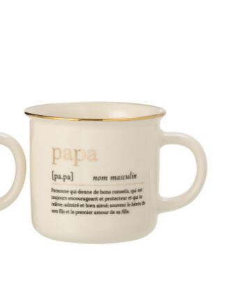 [22852] Mug PAPA blanc - Jline 