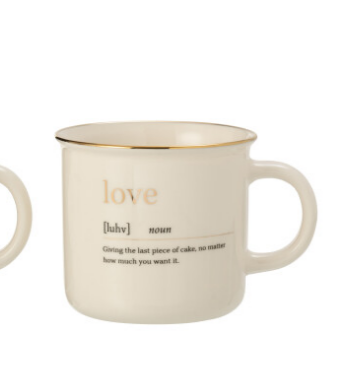[22845] Mug LOVE blanc - Jline 