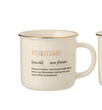 [22852] Mug MAMAN blanc - Jline 