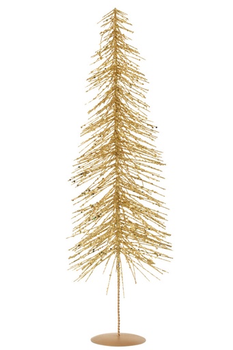 [57187] Sapin de Noël a paillettes doré large - Jline 
