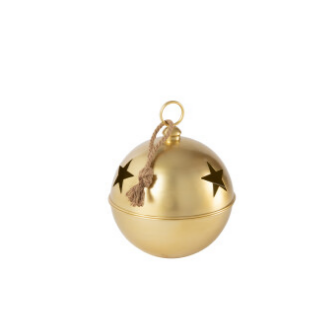 [57315] Boule de Noël en métal doré medium - Jline 