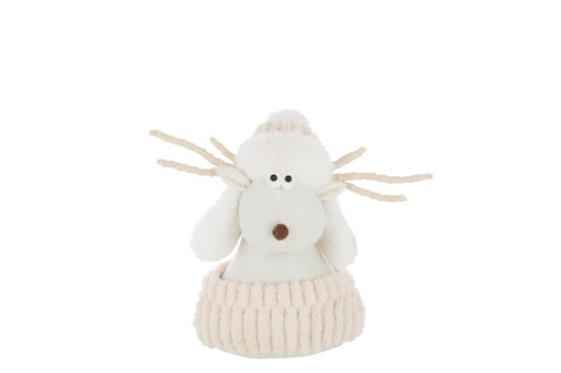 [59519] Renne avec chapeau blanc - Jline 