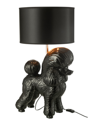 [49854] Lampe caniche noir - Jline 