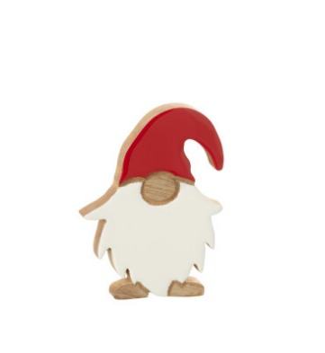 Père Noël en bois de manguier - Jline 