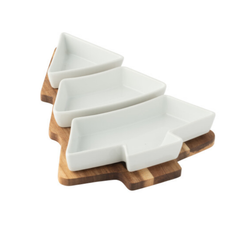 Service à tapas sapin de noël - Jline 