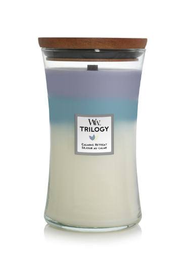 Bougie Trilogy Séjour au Calme large - WoodWick